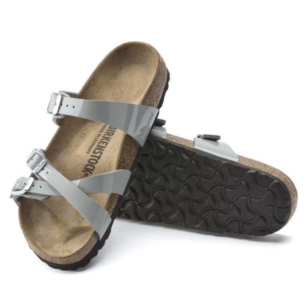Birkenstock Franca Alloy Birka Flor Patent Sandals 40=9